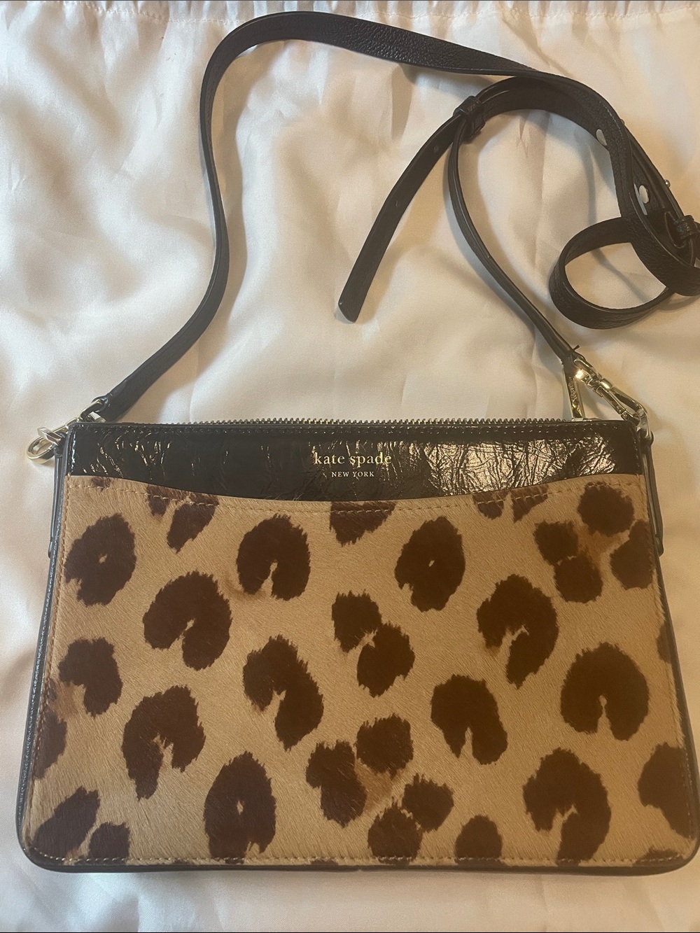 kate spade Leopard Print Crossbody Bag - Brown/Black